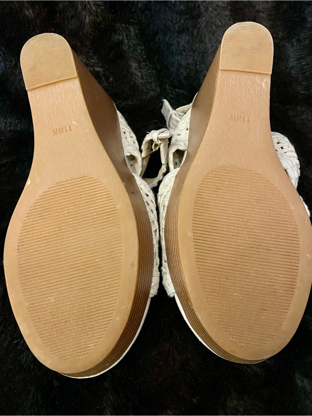 Torrid Cream Crochet Wedge Platform Sandals - Size 10WW - Worn Once! - Picture 7 of 12